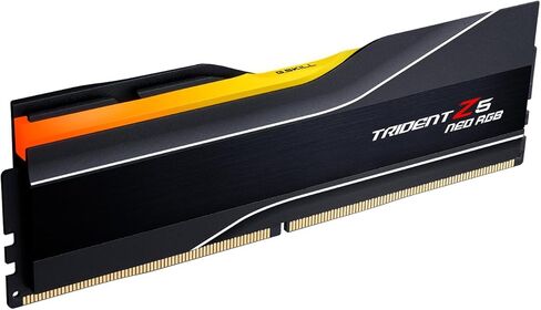 ذاكرة الوصول العشوائي G.SKILL Trident Z5 Neo RGB Series DDR5 (AMD EXPO & Intel XMP 3.0) 32 جيجابايت (1x32 جيجابايت) 6000MT/s CL38-48-48-96 1.25V ذاكرة الكمبيوتر المكتبي U-DIMM - أسود غير لامع (F5-6000J3848D32GX1-TZ5NR) in Saudi Arabia