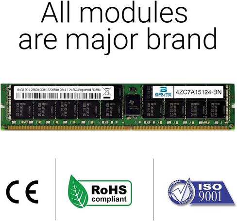AC239379-BN - 64 جيجابايت PC5-38400 4800 ميجا هرتز 2Rx4 ECC مسجل RDIMM (متوافق مع OEM PN # AC239379) in Saudi Arabia