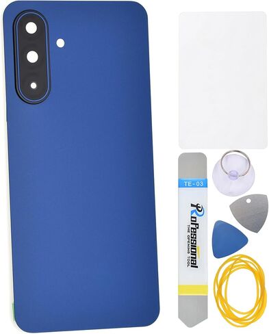 Rear Panel with Pre-Cut Adhesive and Main Camera Glass Lens and Frame for Samsung Galaxy A17 5G Blue in Saudi Arabia