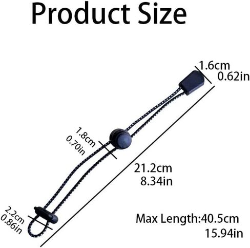 10Pcs Hiking Pole Holders for Backpack,Adjustable Elastic Rope Fasteners for Hands-Free Trekking Pole Straps, Camping and Mountaineering in Saudi Arabia