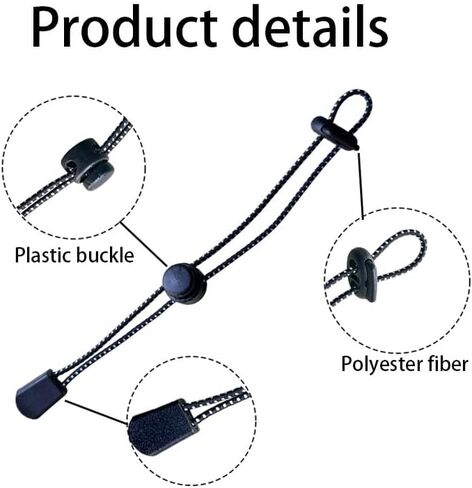 10Pcs Hiking Pole Holders for Backpack,Adjustable Elastic Rope Fasteners for Hands-Free Trekking Pole Straps, Camping and Mountaineering in Saudi Arabia