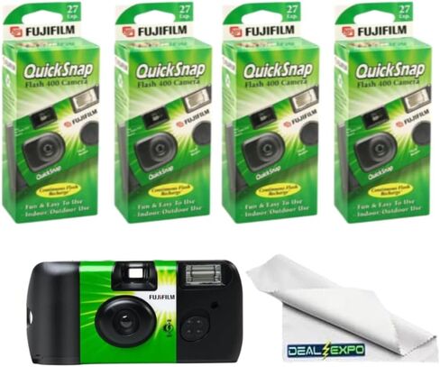 Fujifilm QuickSnap Flash 400 One-Time-Use Camera (4-Pack) in Saudi Arabia