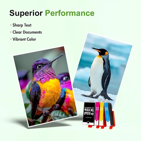 مجموعة خراطيش الحبر 923 923XL 8130e 8120e مع شريحة: استبدال حبر طابعات HP 923e 923 923XL لطابعة HP923 OfficeJet Pro 8130e 8135e 8138e 8139e 9130 8125e 8122e 8120 8124e (4 عبوات) in Kuwait