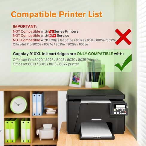 حزمة كومبو من خراطيش الحبر 910XL لخراطيش الحبر HP 910 لطابعات HP HP910XL 910 Multipack XL Color HP910 910XL حزمة كومبو باللون الأسود واللون تعمل لطابعات Office Jet Pro 8020 8010 8015، 4 عبوات in Kuwait