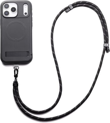 ZAGG Crossbody Lanyard for Phone Cases with Lanyard Attach Points – Adjustable Durable Nylon Strap with Tear-Proof Tab – Comfortable Hands-Free Carry, Sandstone Beige in Saudi Arabia