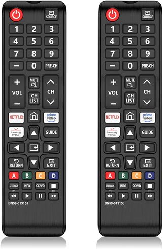 2 Pack for Universal Samsung TV Remote, BN59-01315J Remote Control Replacement for LCD LED HDTV 3D 7 Series Smart Samsung TVs Models in Saudi Arabia
