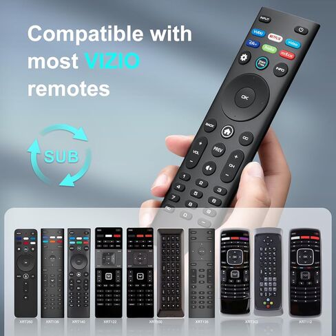 Universal XRT140R لاستبدال جهاز التحكم عن بعد VIZIO-Smart-TV (حزمة من 2) in Kuwait