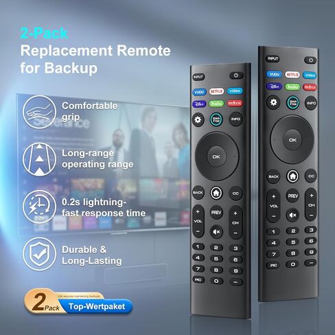 Universal XRT140R لاستبدال جهاز التحكم عن بعد VIZIO-Smart-TV (حزمة من 2) in Kuwait