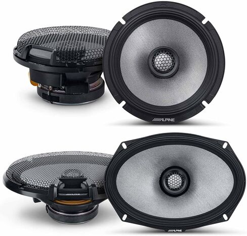 Alpine R2-S65/R2-S69, R-Series 6.5" + 6x9 2-Way Hi-Res Coaxial Speakers Bundle in Saudi Arabia