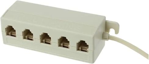 RJ11 Jack 5-Way Socket Modular Line Splitter Adapter 6P4C in Saudi Arabia