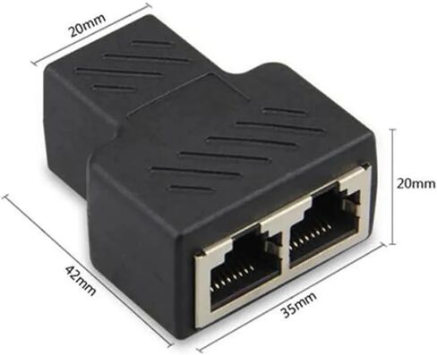 RJ45 Ethernet Cable Female Splitter Adapter Connector in Saudi Arabia