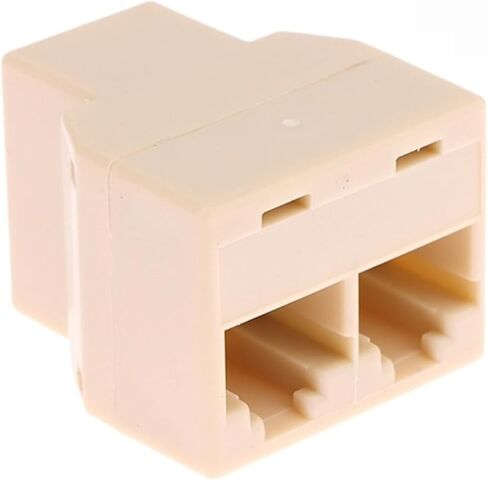 1 x RJ45 Network Splitter Adapter Port CAT5/6 LAN Ethernet Cable(ZH25-X187) in Saudi Arabia