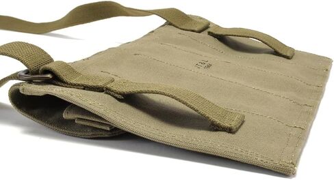 حقيبة مجلة World War Supply Rigger مصنوعة من M1 Carbine 5 Cell مع حزام كتف يحمل علامة JT&L 1944 in Kuwait