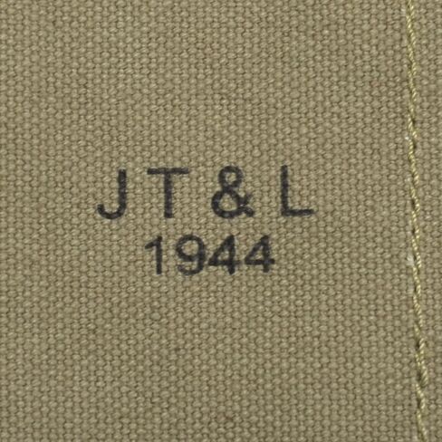 حقيبة مجلة World War Supply Rigger مصنوعة من M1 Carbine 5 Cell مع حزام كتف يحمل علامة JT&L 1944 in Kuwait