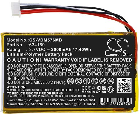 Cameron Sino Battery for VTech RM5764-2HD, RM5764HD PN:VTech BP1763 2000mAh / 9.25Wh in Saudi Arabia