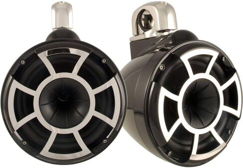Wet Sounds REV 10 Fixed Clamp Tower Speakers - Black (Pair) (Renewed) in Saudi Arabia