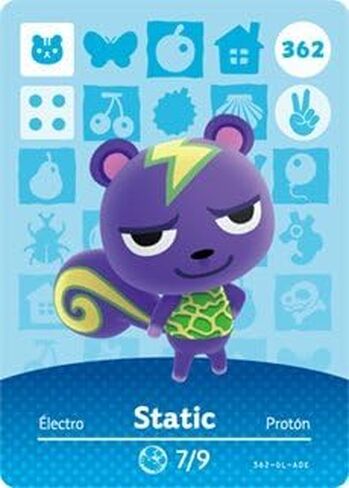 Static - Nintendo Animal Crossing Happy Home Designer Series 4 Amiibo Card - 362 in Saudi Arabia