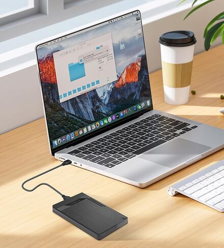 حافظة محرك أقراص صلبة خارجي مقاس 2.5 بوصة USB 3.0 إلى SATA III حافظة محرك أقراص صلبة خارجي خالية من الأدوات مقاس 7 مم/9.5 مم 2.5 بوصة SSD HDD مع UASP، متوافقة مع تلفزيون WD Toshiba Samsung Hitachi PS4 Xbox PC in Saudi Arabia