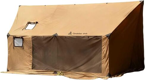 Hammock Hot Tent with Stove Jack and Double-Sided mesh Windows - Spacious, Versatile Wall Tent with Snow Skirt(No Poles)-Waterproof & Windproof, Ideal for Camping, Backpacking, Hiking in Saudi Arabia