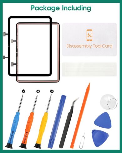 SRJTEK for iPad 11th Gen Touch 2025 Screen for iPad A16 (2025) Screen Replacement for iPad 11" A3355 A3356 A3354 Digitizer Assembly Repair Kits (Black, No LCD Screen Included) in Saudi Arabia
