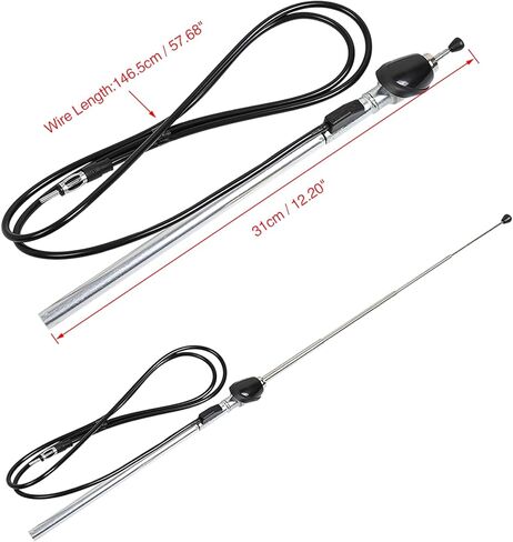 X AUTOHAUX Power Signal Antenna AM FM Radio Aerial for Toyota 4 Runner Hilux Surf 1989-1997 in Saudi Arabia