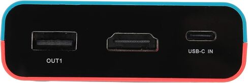 Cuifati 1080P محول فيديو محمول قاعدة شحن محول فيديو للتبديل/لايت لعبة آلة قاعدة شحن (أزرق أحمر) in Saudi Arabia