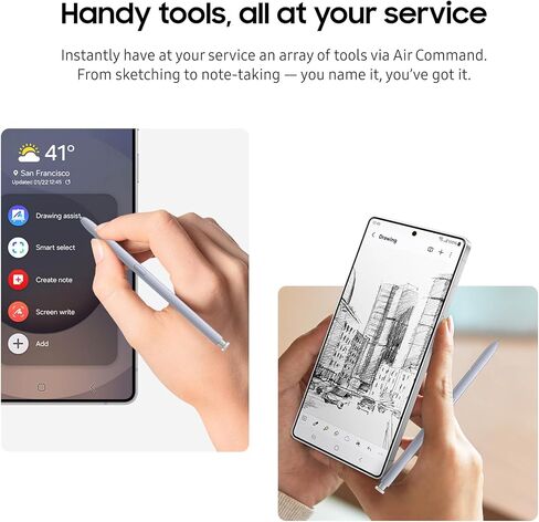 Samsung Galaxy S25 Ultra S Pen, Air Command, Bluetooth Stylus for Writing & Navigation, Ergonomic Design, US Version EJ-PS938BSEGUJ – Light Silver (Renewed) in Saudi Arabia