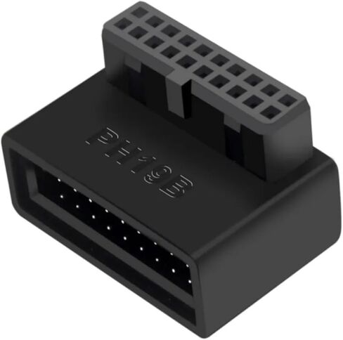 USB3.019/20P 90 درجة محول للكمبيوتر المحمول اللوحة الأم للكمبيوتر USB 3.0 زاوية تمديد (النوع B) in Kuwait