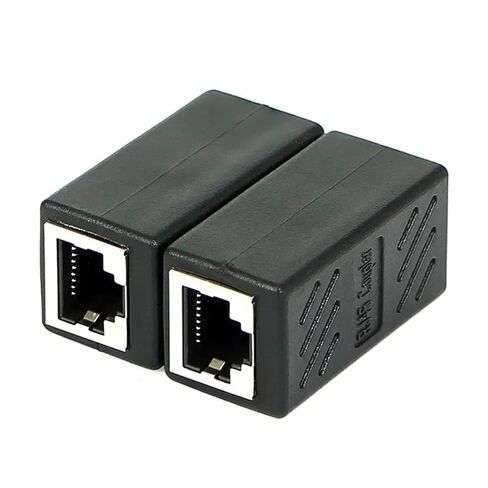 كابل موصل RJ45 شبكة مستقيمة من خلال رئيس الكمبيوتر تمديد النطاق العريض تمرير مزدوج (1 قطعة) in Kuwait