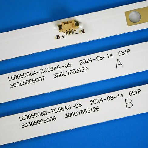10 * A + 2 * B شرائط الإضاءة الخلفية LED لـ ONN 100012587 LED65D06A-ZC56AG-05 LED65D06B-ZC56AG-05 30365006007 30365006008 in Kuwait