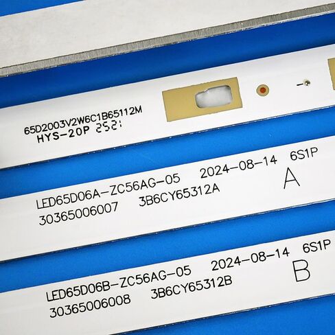10 * A + 2 * B شرائط الإضاءة الخلفية LED لـ ONN 100012587 LED65D06A-ZC56AG-05 LED65D06B-ZC56AG-05 30365006007 30365006008 in Kuwait