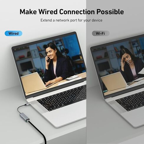 محول USB-C إلى إيثرنت جيجابت مع توصيل طاقة 100 وات، محول شبكة Thunderbolt 3/4 إلى RJ45 Ethernet LAN in Saudi Arabia