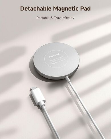 Magnetic Charger Stand for Samsung S26 Ultra/S26+/S26/S25/S24, Detachable Wireless Charging Station Compatible with MagSafe fo riPhone Air/17/16/15/14/13/12 in Saudi Arabia