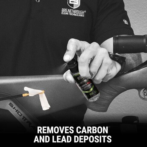 Breakthrough Clean Technologies Clean Heavy Carbon Remover - Gun Barrel and Bore Cleaner - All Purpose Degreaser - Perfect for Handguns and Rifles - 2oz Bottle, Clear in Saudi Arabia