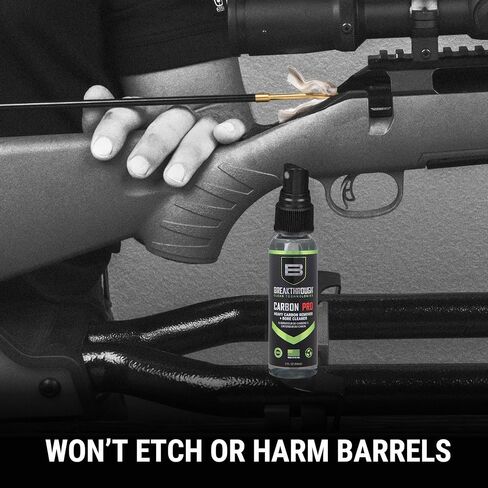 Breakthrough Clean Technologies Clean Heavy Carbon Remover - Gun Barrel and Bore Cleaner - All Purpose Degreaser - Perfect for Handguns and Rifles - 2oz Bottle, Clear in Saudi Arabia