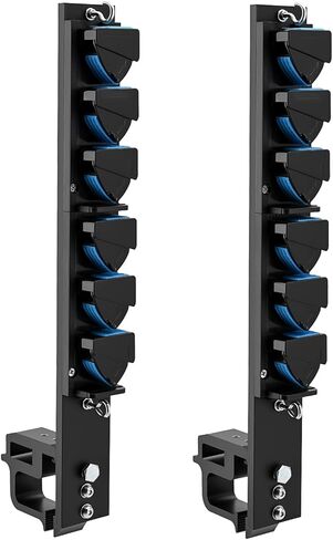 SPARKWHIZ Aluminum Fishing Rod Holder for Truck, Boat, Clamp on Fishing Pole Racks Holds 6 Rods in Saudi Arabia