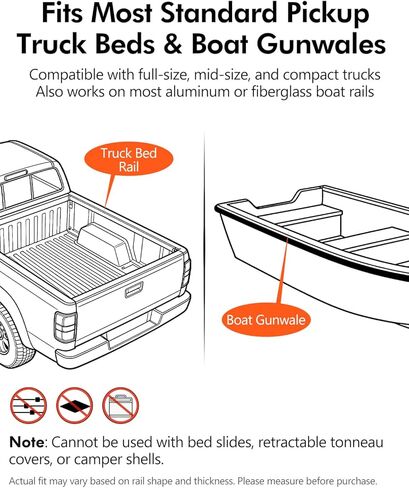 SPARKWHIZ Aluminum Fishing Rod Holder for Truck, Boat, Clamp on Fishing Pole Racks Holds 6 Rods in Saudi Arabia