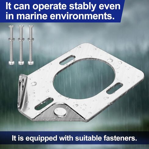 Frienda 316 Stainless Steel Backing Plate for 30 Degree Heavy Rod Holders Durable Marine Reinforcement Plate Provides Added Strength and Secure Mounting for Boat Fishing Rod Holder Installations in Saudi Arabia