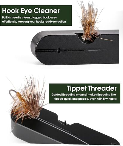 Magnetic Fishing Rod Holder & Tippet Threader, Rod Holder with Lure Keeper, Quick Access Fishing Rod Rack for Vest Backpack Waders in Saudi Arabia