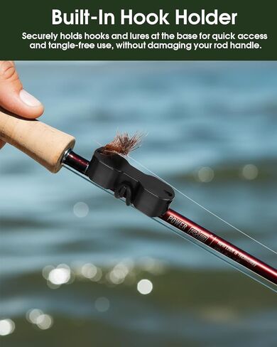 Magnetic Fishing Rod Holder & Tippet Threader, Rod Holder with Lure Keeper, Quick Access Fishing Rod Rack for Vest Backpack Waders in Saudi Arabia