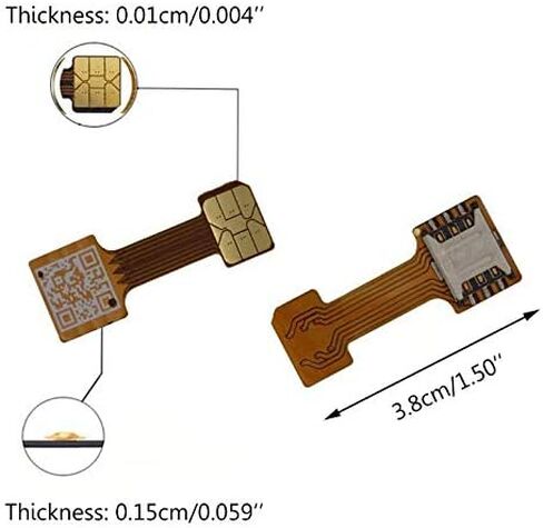 CHICHIYANG Dual SIM Card SD Adapter, Dual SIM Card Micro SD Adapter for Android Phone Extender in Saudi Arabia