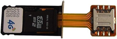 CHICHIYANG Dual SIM Card SD Adapter, Dual SIM Card Micro SD Adapter for Android Phone Extender in Saudi Arabia