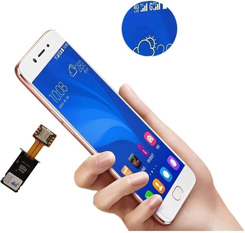 CHICHIYANG Dual SIM Card SD Adapter, Dual SIM Card Micro SD Adapter for Android Phone Extender in Saudi Arabia