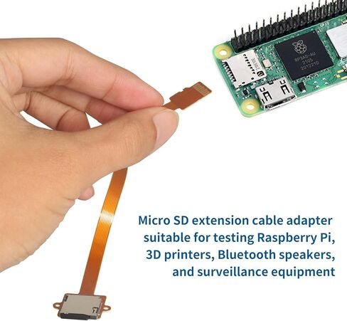 5.9in/15cm Micro SD to Micro SD Card Expansion Adapter, Featuring Screw Holes and an External Auto-Eject Micro SD Card Slot, Compatible with Raspberry Pi and 3D Printers in Saudi Arabia