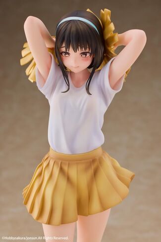 Hobby Sakura Cheerleader Misaki Illustrated by Jonsun, Total Height Approx. 9.8 inches (250 mm) (Including Pedestal), PVC and ABS 1/6 Scale Complete Figure in Saudi Arabia