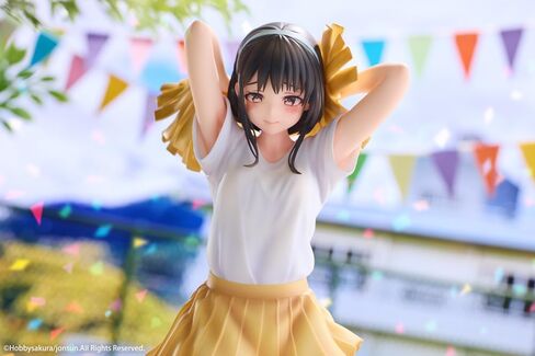 Hobby Sakura Cheerleader Misaki Illustrated by Jonsun, Total Height Approx. 9.8 inches (250 mm) (Including Pedestal), PVC and ABS 1/6 Scale Complete Figure in Saudi Arabia