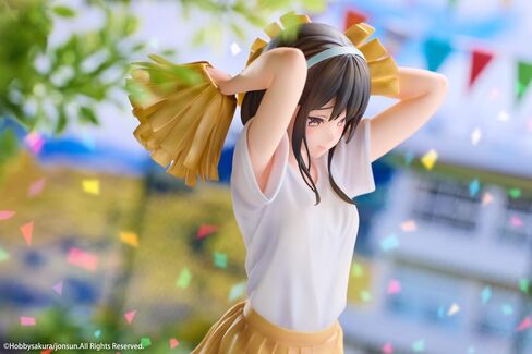 Hobby Sakura Cheerleader Misaki Illustrated by Jonsun, Total Height Approx. 9.8 inches (250 mm) (Including Pedestal), PVC and ABS 1/6 Scale Complete Figure in Saudi Arabia
