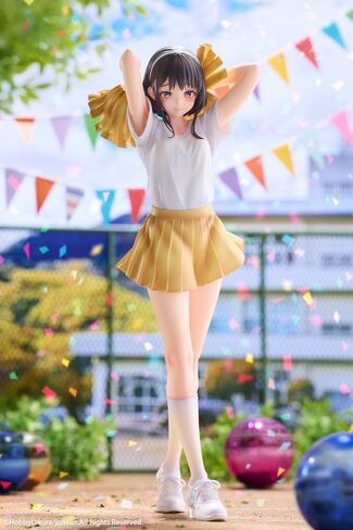 Hobby Sakura Cheerleader Misaki Illustrated by Jonsun, Total Height Approx. 9.8 inches (250 mm) (Including Pedestal), PVC and ABS 1/6 Scale Complete Figure in Saudi Arabia