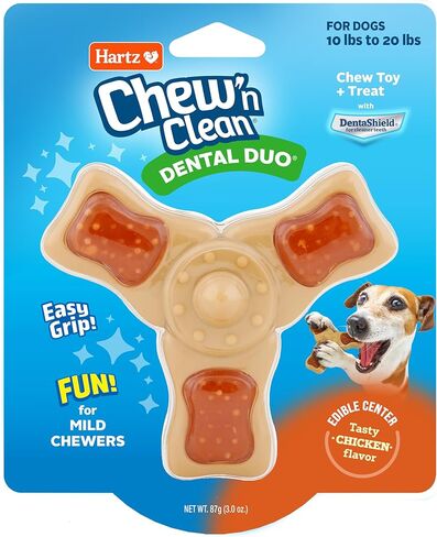 لعبة Hartz Chew 'n Clean Chew والحلوى في لعبة واحدة للكلاب ثلاثية النقاط بنكهة الدجاج، صغيرة in Kuwait