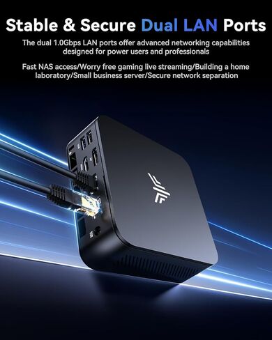 KAMRUI Mini PC, Ryzen 5 3500U (Beats N150/N97 Up to to 3.7 GHz), 16GB RAM 1TB SSD Mini Computers, Mini Desktop Computers Support Dual LAN, Triple 4K Display, WiFi, BT, Office, Home, Business in Saudi Arabia